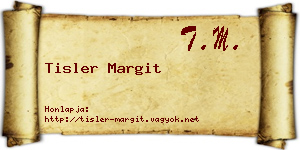 Tisler Margit névjegykártya